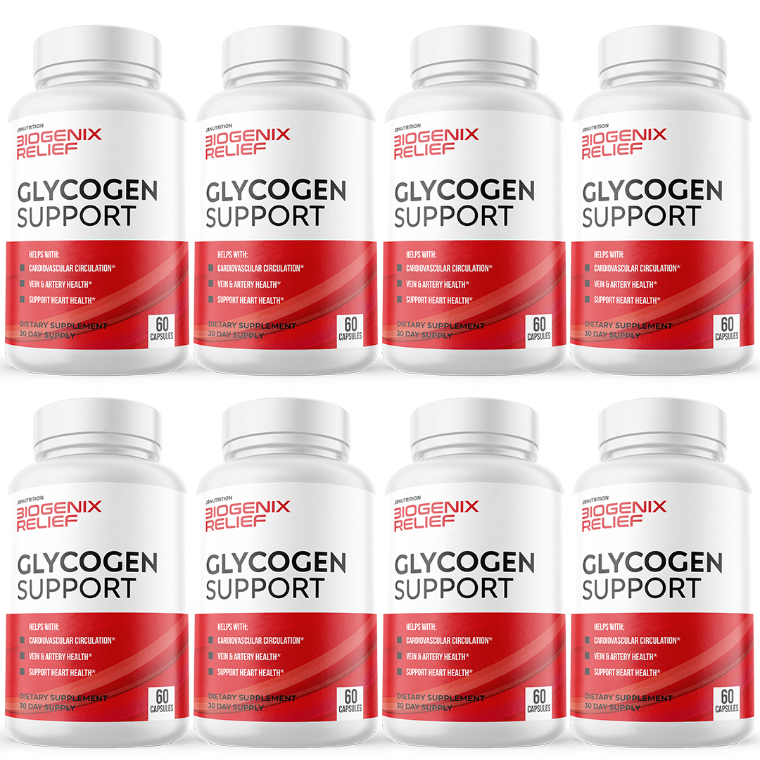 Biogenix Relief Glycogen Support Capsules, Sweet Relief Pills - 8 Bottles